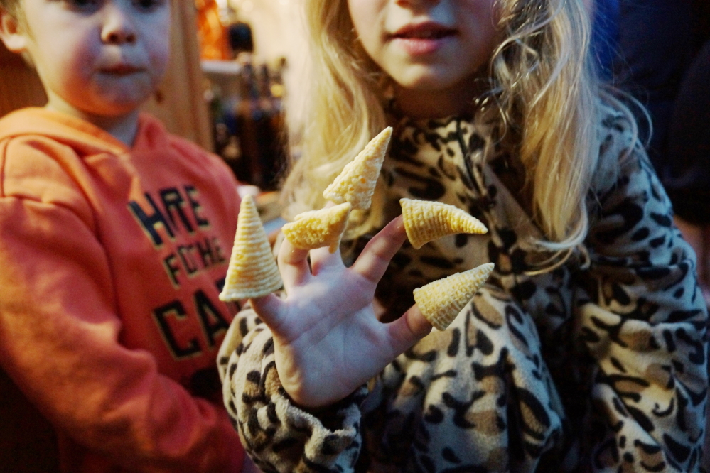 There were also Bugles, America's best finger longering snack food!