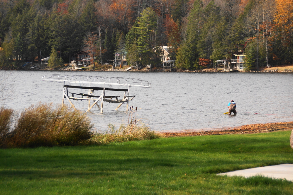 The last of the lifts also found their way to the shore.