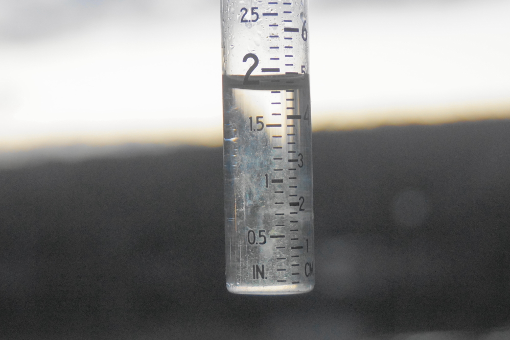 The first round of rain ended Wednesday morning. The 3 day total of just under 2 inches should keep the <a href='/LakeLevel/LL2.html' class ='defaultlink2' target='_blank'>lake level</a> from falling much more before ice-in.