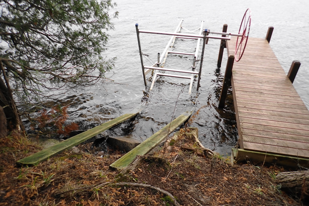 On the weekend, the last of the boat lifts was pulled from the lake.