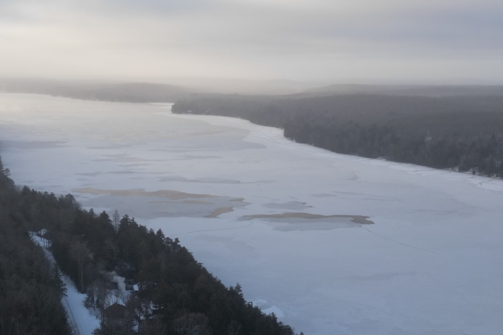 Thursday's high of 2°F and an unspeakable low left only small patchs of open water.