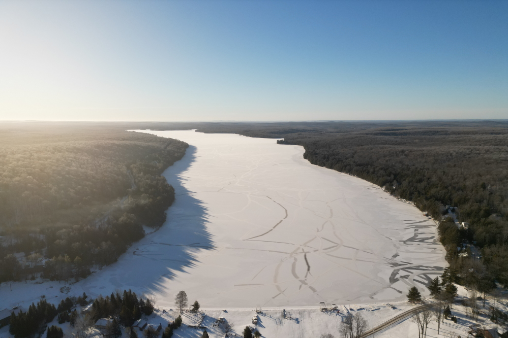 It's a wonderful feeling having fear and loathing replaced with joy, a new engine, and the promise of Lucerne in a single compound sentence. Huzzah! That joy was a bit tempered by the reality of a 60°F temperature crash on the lake. The lake suffered ice-in early on Friday. Congratulations to the winners in this year's ice-in contest. We'll get your prizes mailed soon. After that, we'll don our jolly PFDs (there's ice, but it may not support a Nemo) and get an ice thickness check.<br><br><br>-Nemo: Not known for his thermometer rescue skills.