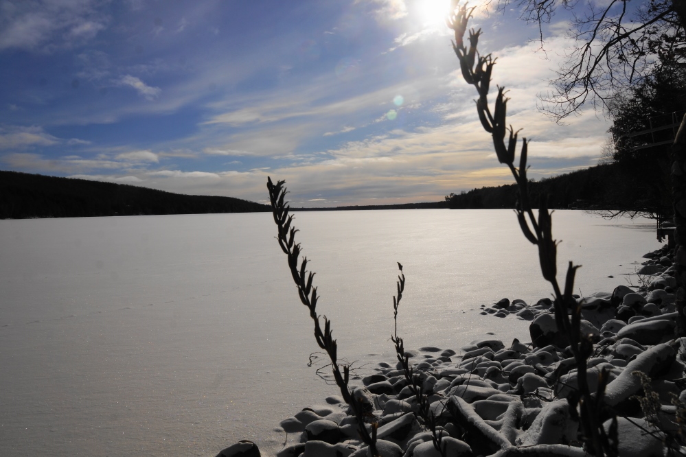 By Sunday, the only task left was to check the ice thickness on the north end.