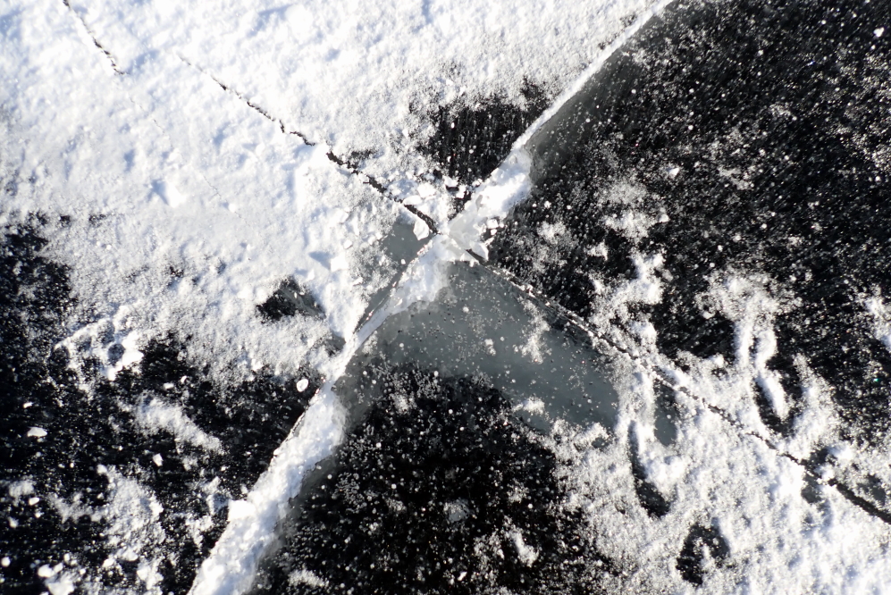Stress cracks in the surface are both plentiful and a little unnerving.