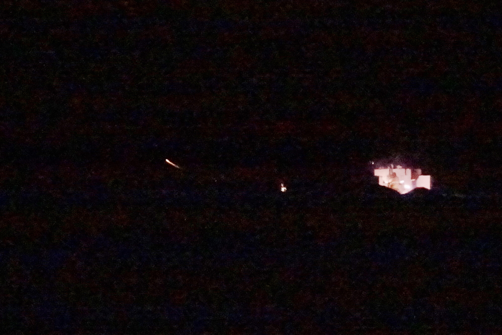 Predicted snow on Saturday pushed the war into a snowless Friday night. Three cameras were set up to capture images and movies from the event. The main camera dutifully took pictures of the entire event.  Due to an error in the set-up, most images looked like this. I was having too much fun from the start and forgot to set up a second camera.