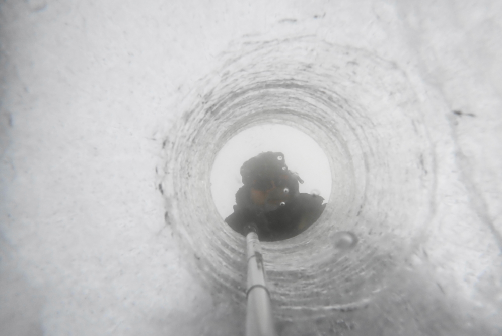 The water was as clear as crystal, too.