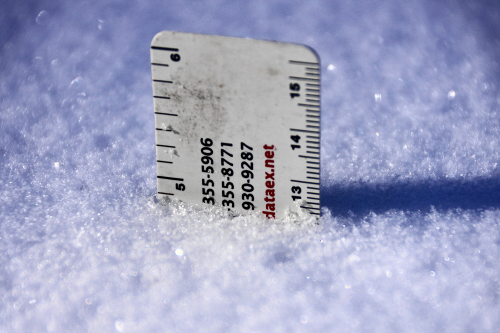 On the north end, after it stopped and settled, we ended up with 5 inches.