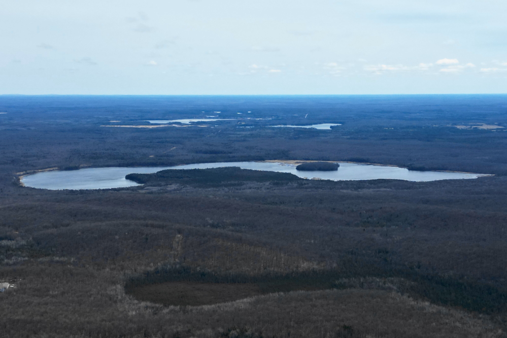 By Sunday, the ice looked out on Lake Wabikon.