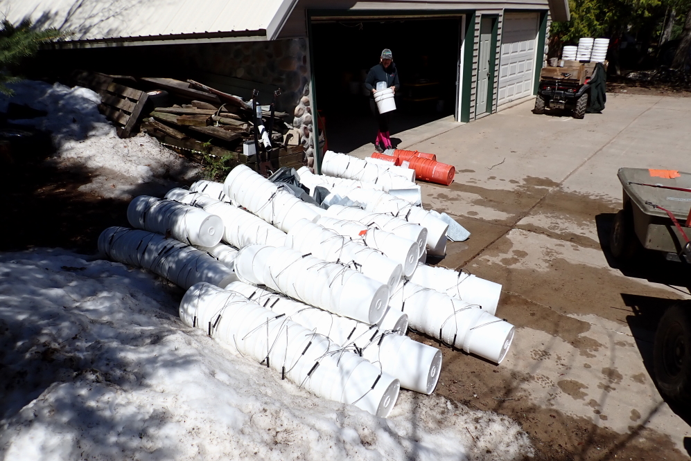 The pile of buckets was the most daunting feature of the move.