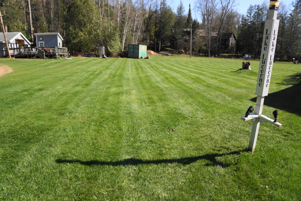 With all the greenening, the first mowing of the year came as no surprise.