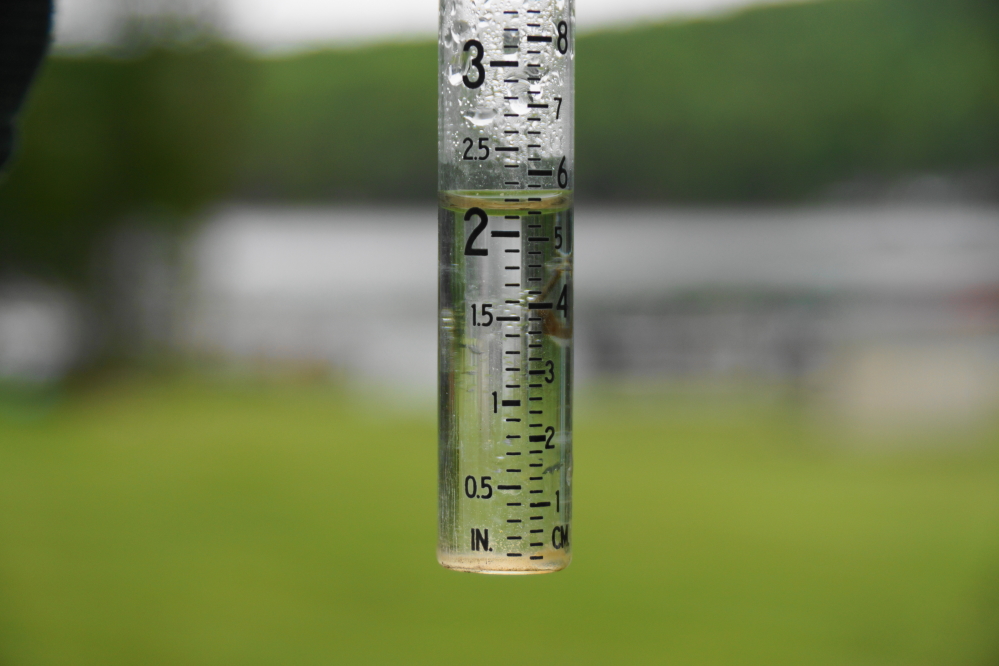 It rained all weekend.
