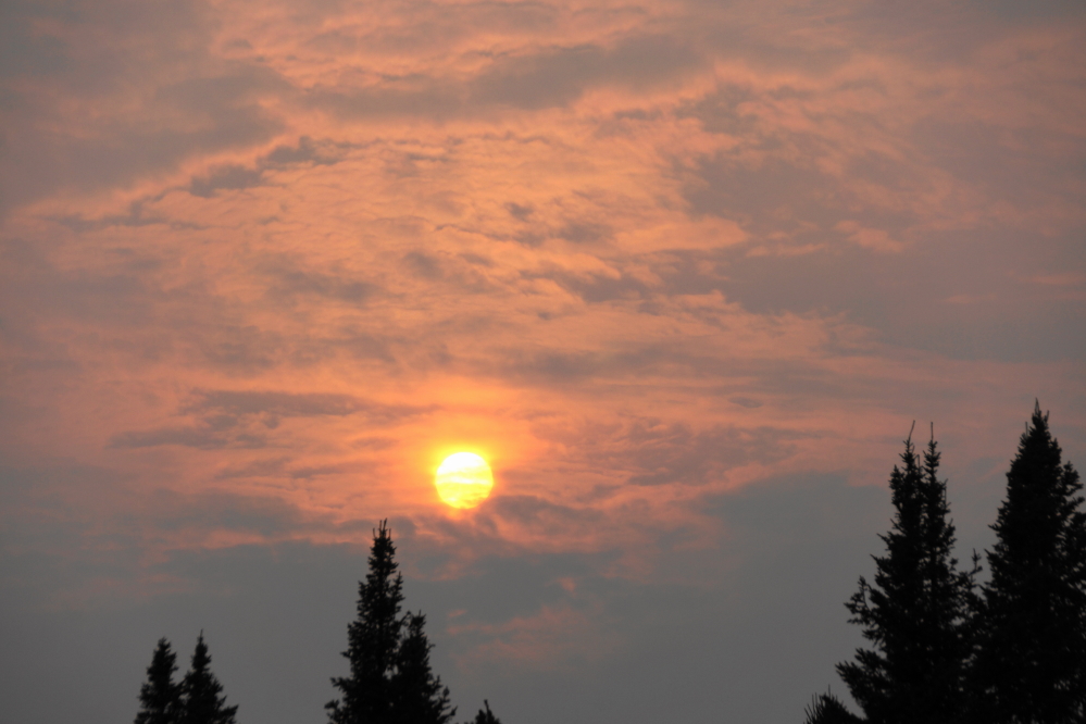 During the smoked part of the week, the sunsets were nice.