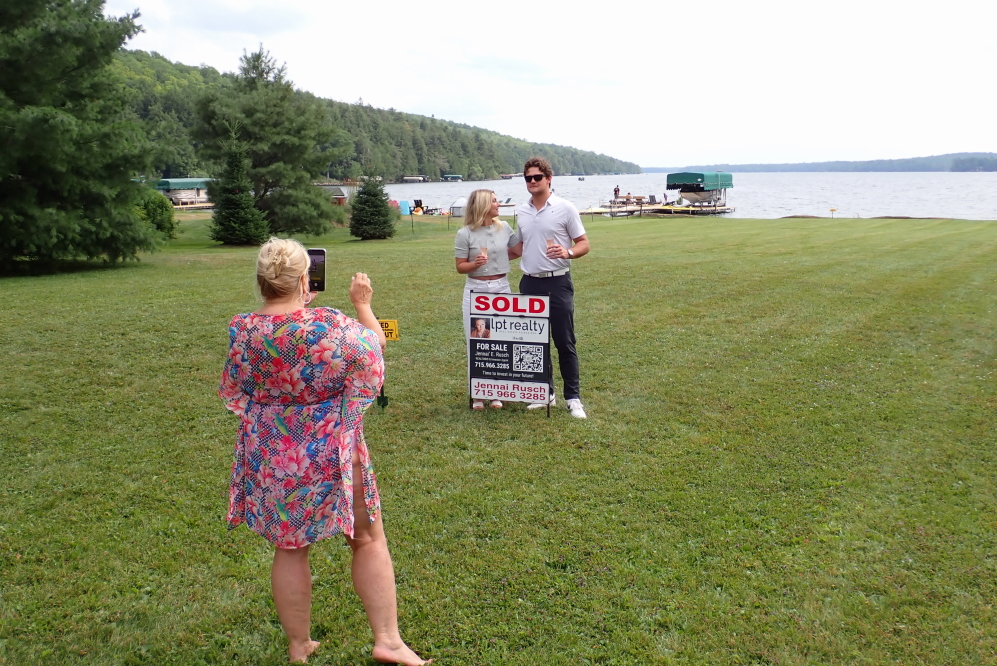 Welcome and congratulations to Bob and Cami, the newest shore owners on the lake.
