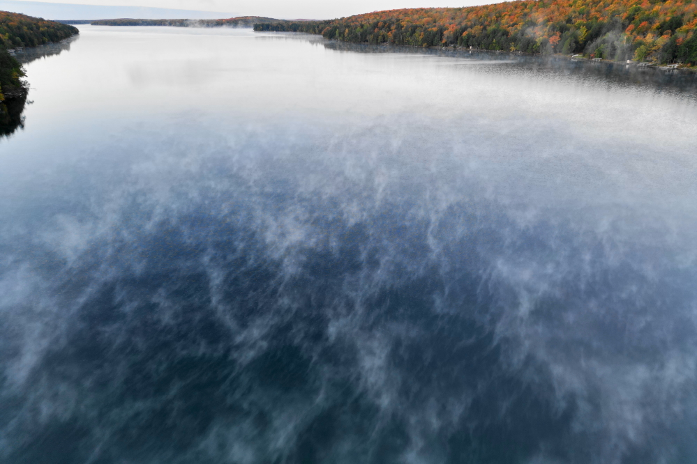 The steam would end  around mid-morning as the air temperature rose.