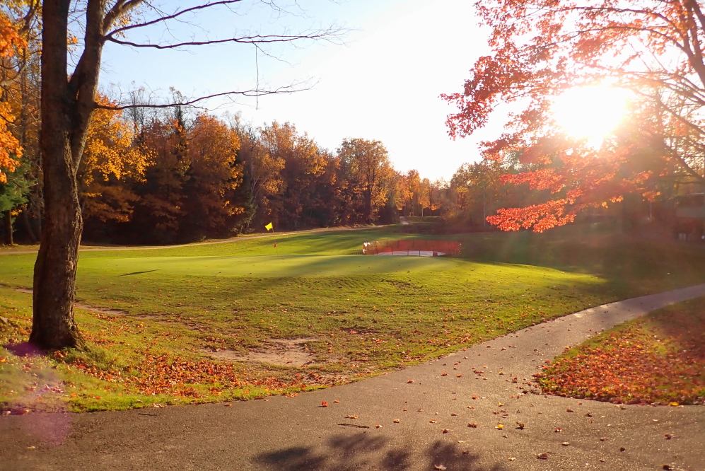 The course itself is in good shape except for all the ball hiding leaf cover on the fairways and greens.