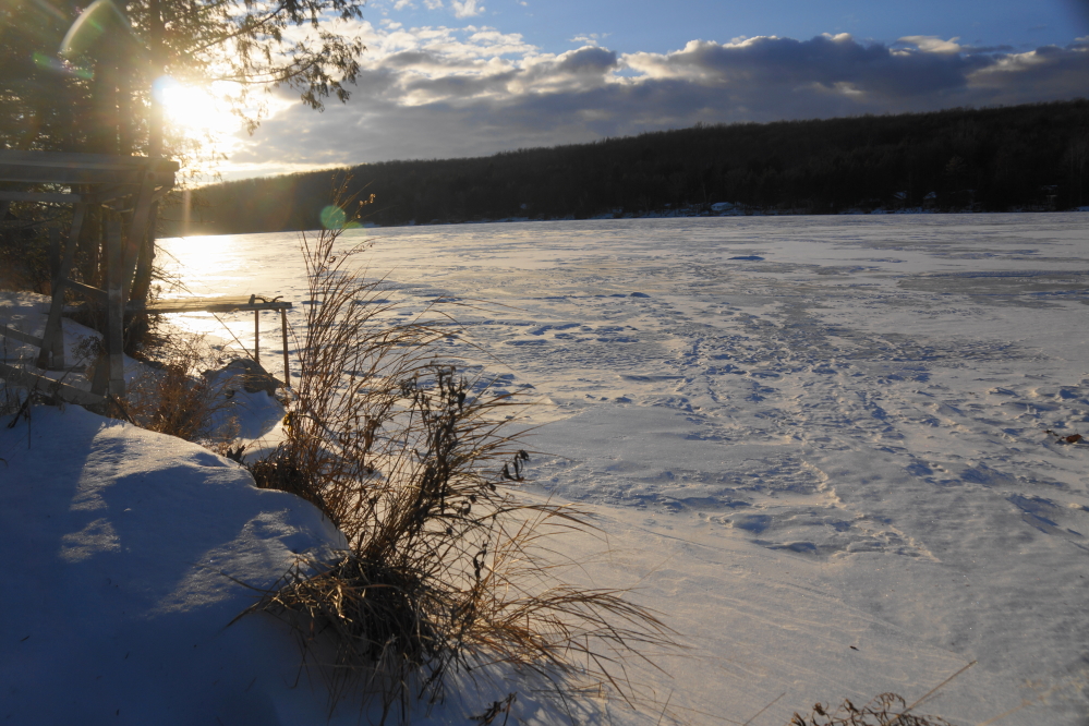 The last event of the week was to check on the thickness of Lucerne's ice.