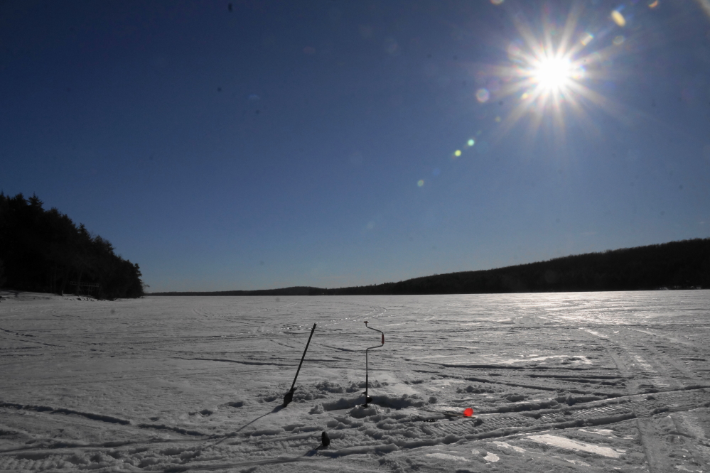 The last task of the week was to check on the ice thickness.