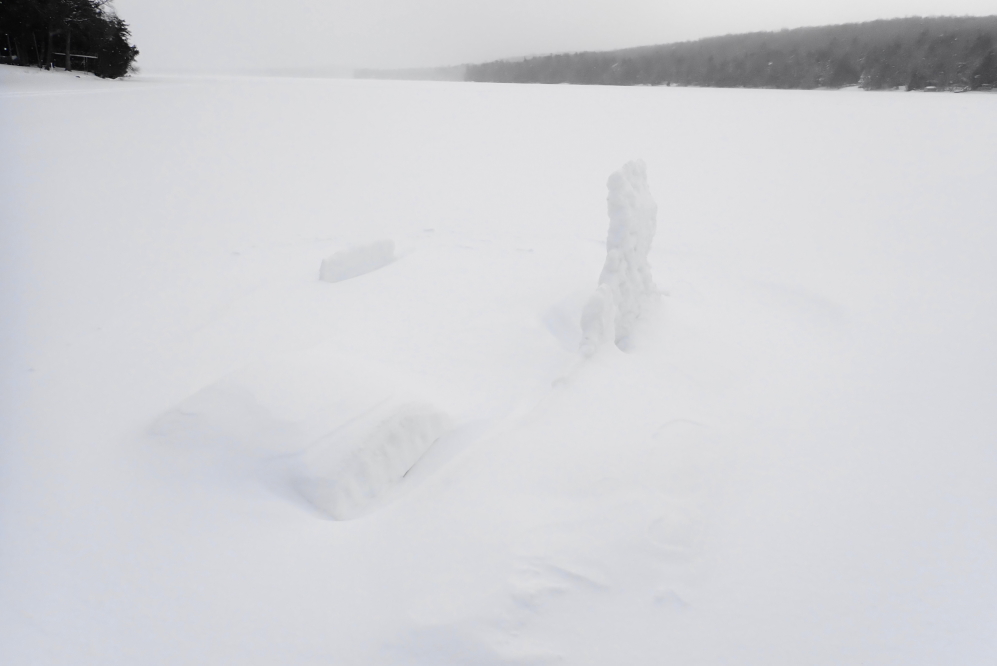 By the end of the week, the southern bottle rocket war fort went from ruin to snowaeological dig sight.