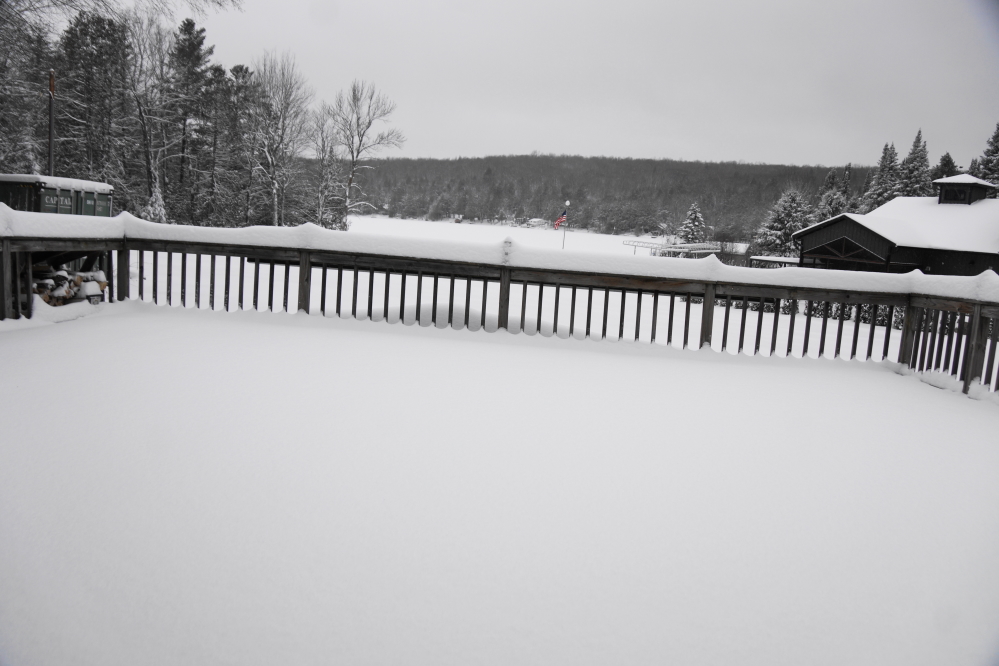 Zombie Winter shuffled onto the lake area early Friday.