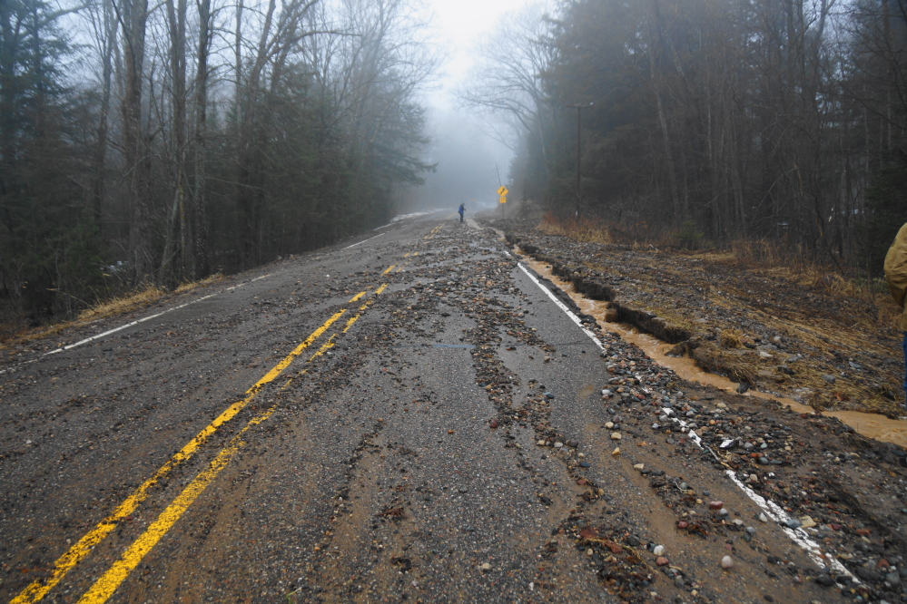 Parts of Potawatomi Trail were closed after the rain. It was cleaned up and opened by the afternoon.