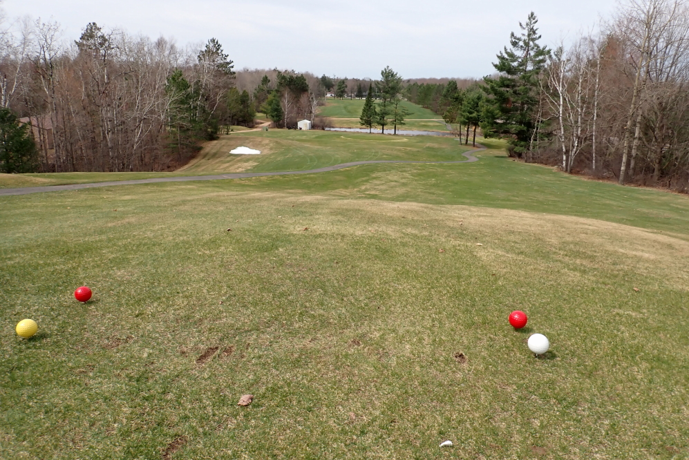 Well...only the front nine opened. The back was way too wet.