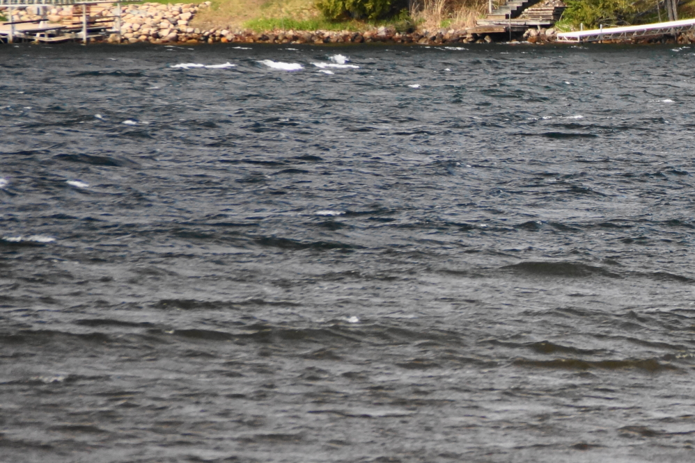 Shortly after the week started, a strong wind from the south angried up Lucerne's north end.