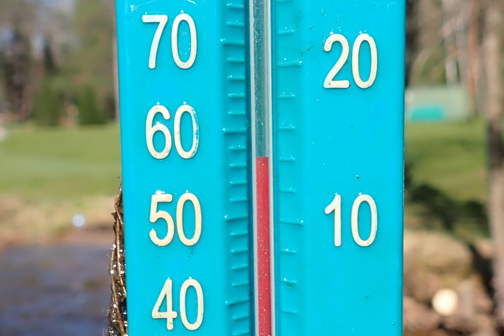 The air warmed up on the weekend. The water got much warmer, too.