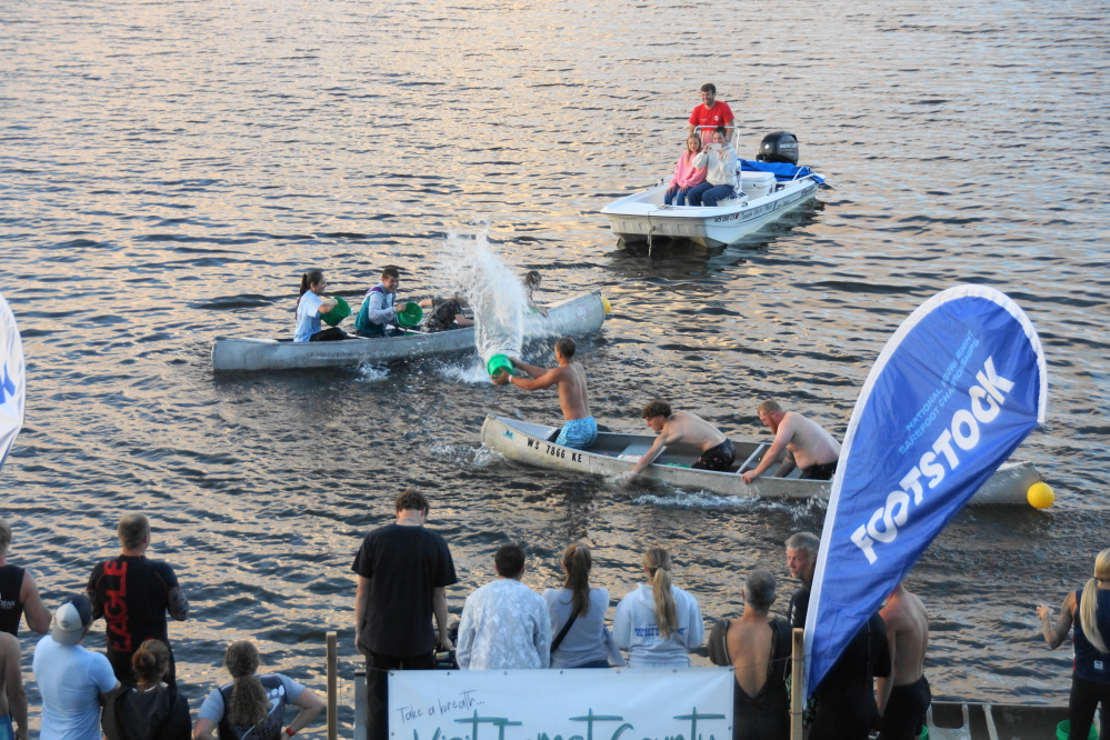 There was also a canoe sinking contest.
